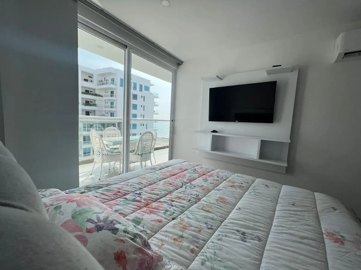 Hermoso Apartamento Con Vista Al Mar Y Salida Directa A La Playa Cartagena